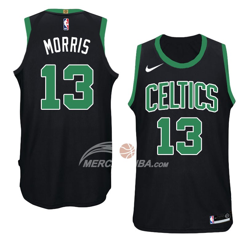 Maglia NBA Celtics Marcus Morris Statement 2017-18 Nero
